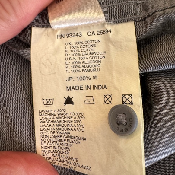 Diesel project cotton men’s shirt. Size medium - slim fit. - Picture 9 of 9